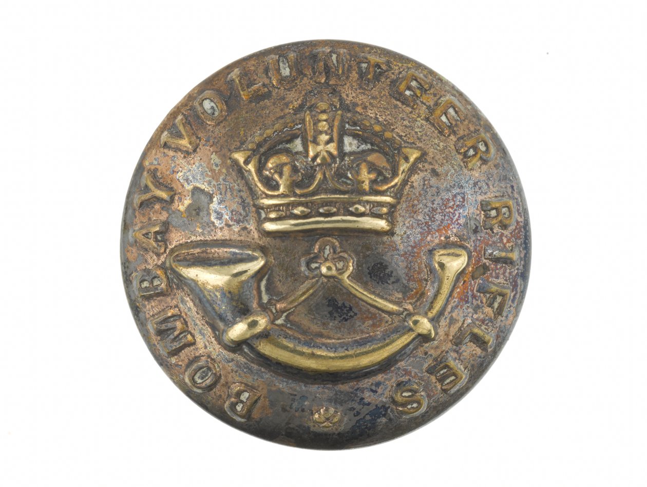 Button, Bombay Volunteer Rifles, før 1901 af Indian School