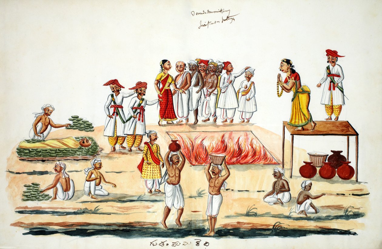 Begravelse (wc på papir) af Indian School