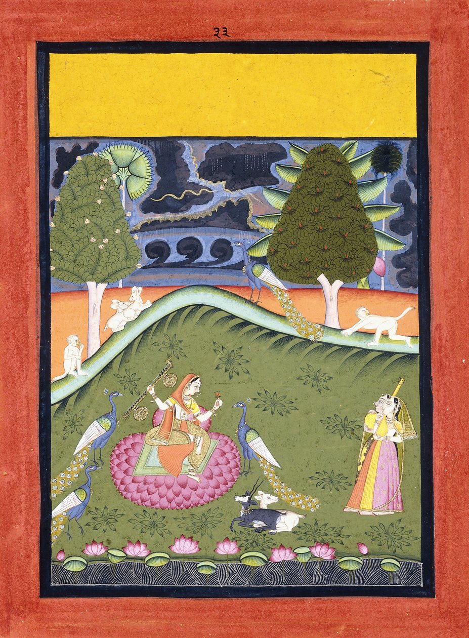 Gormalar Ragini, c.1740dani af Indian School
