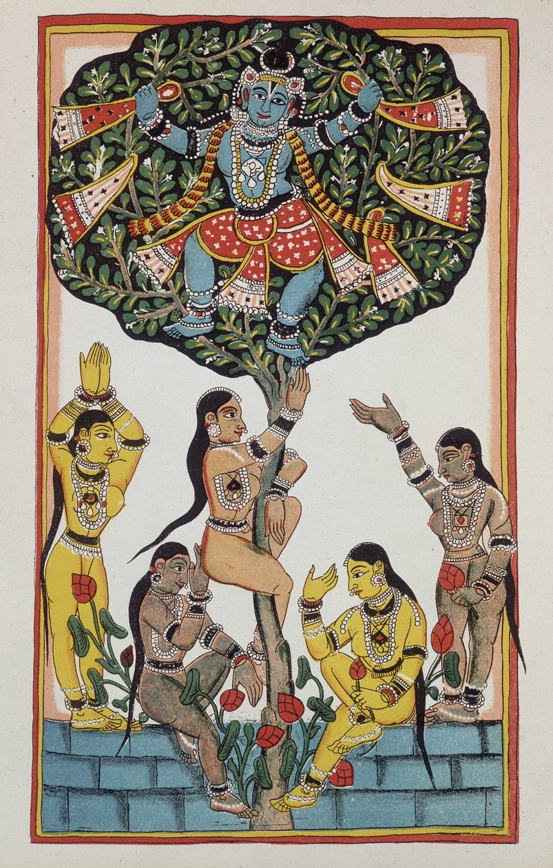 Krishna og 5 gudinder af Indian School