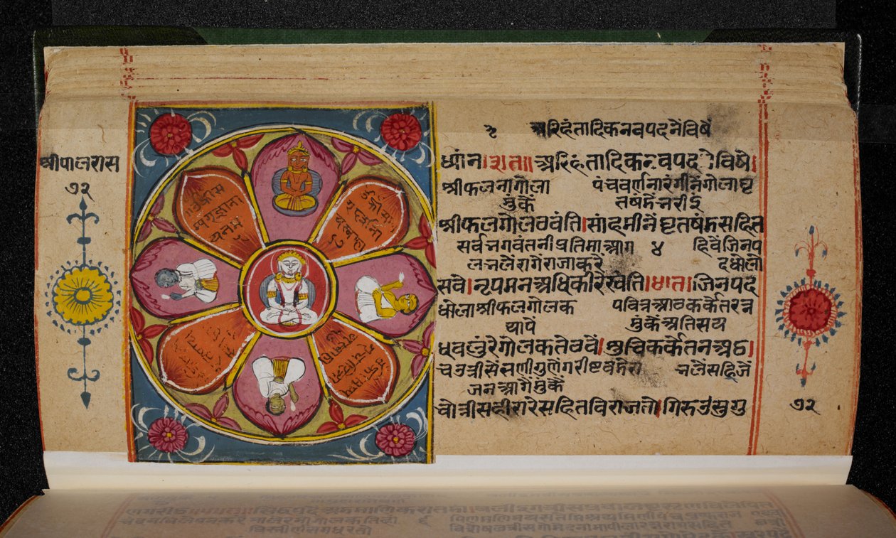 Siddhachakra fra Shripal Rajano Rasa-manuskriptet af Indian School