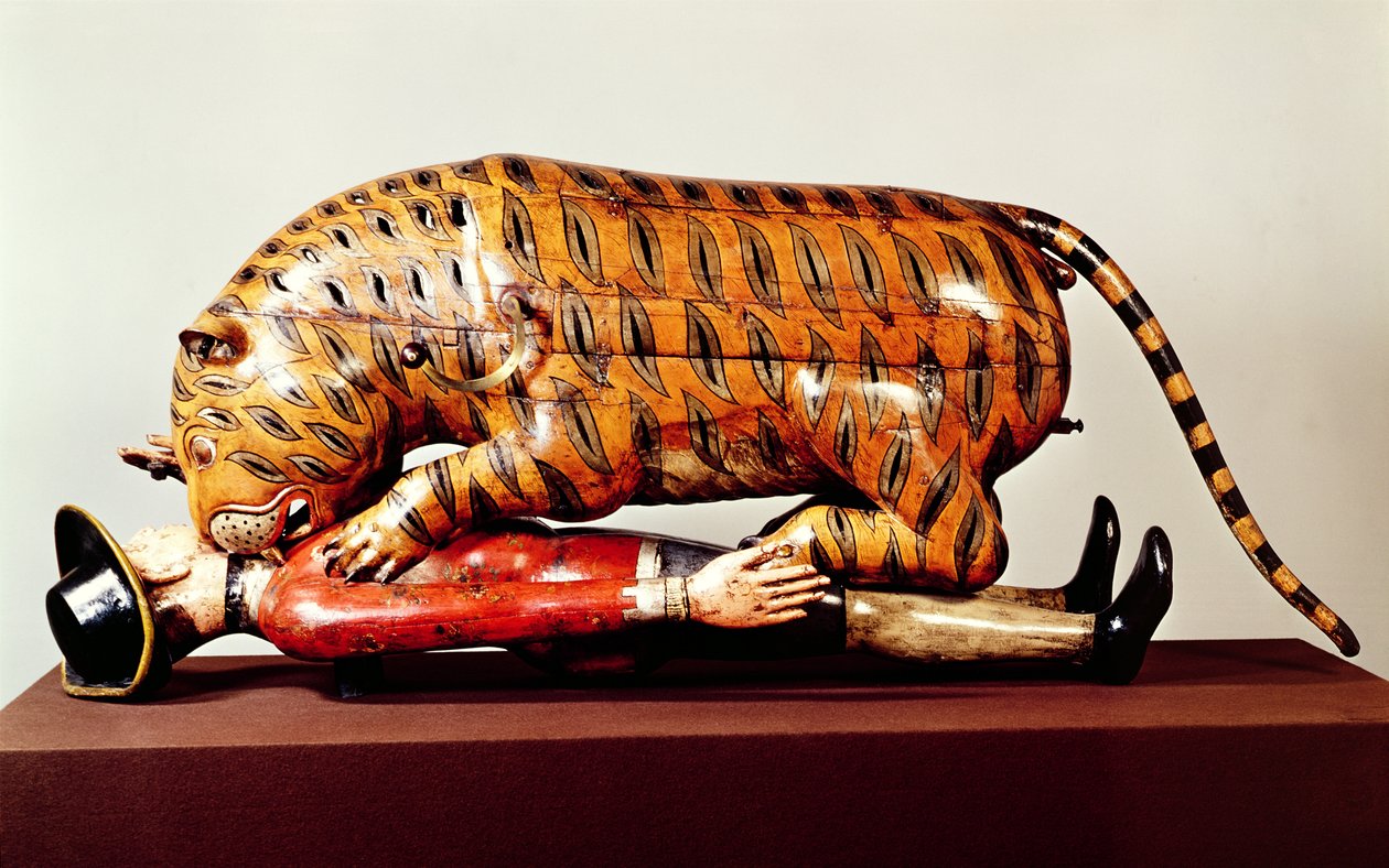 Tipus Tiger, ca. 1790 (træ) af Indian School