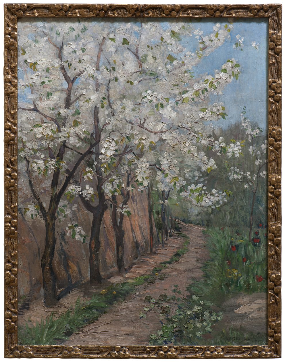 Cherry Blossom (olie på lærred) af Ingeborg Eggertz