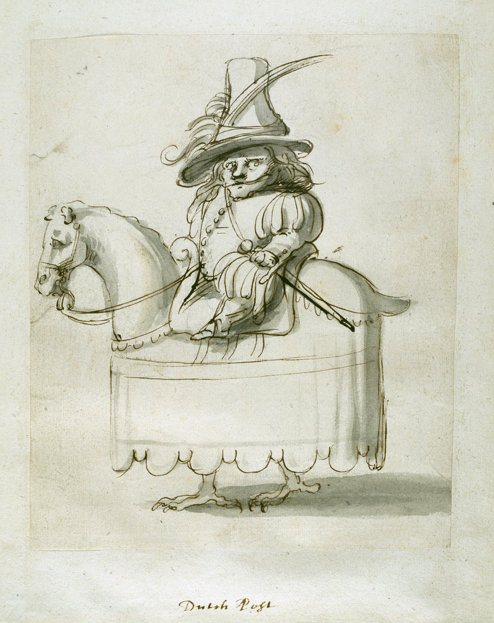 Hollandsk side (pen og blæk på papir) af Inigo Jones