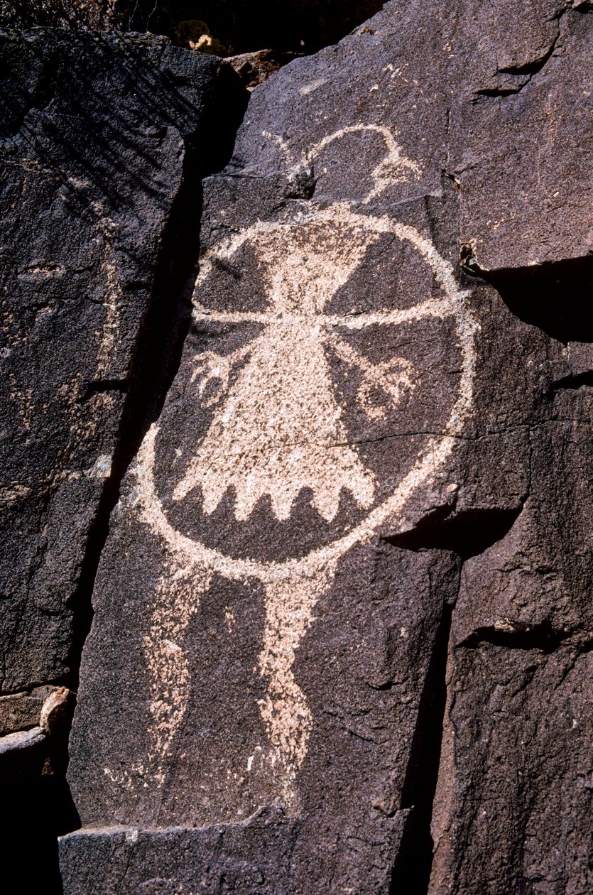 Anasazi-petroglyffer, ætsninger i vægge i NM. af Ira Block