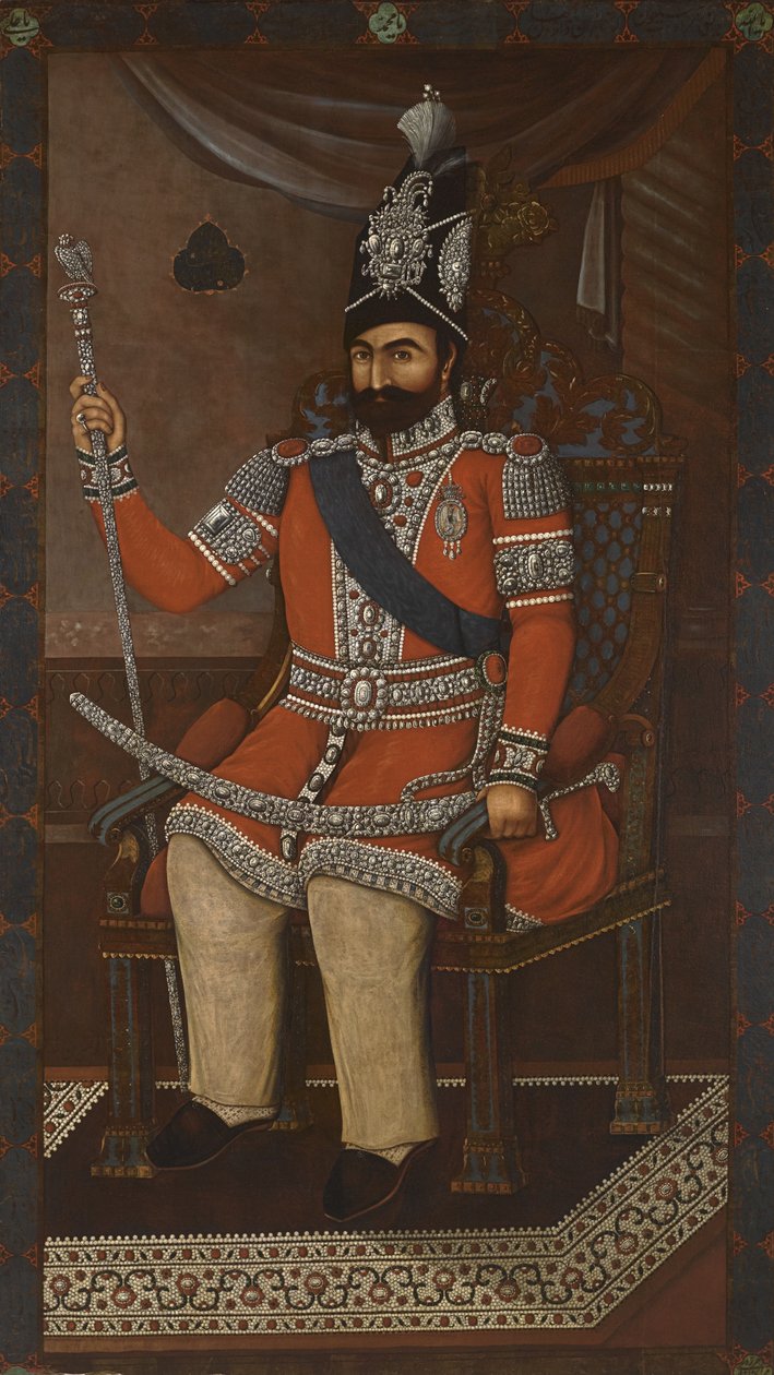 Portræt af Mohammad Shah Kajar 1910-16 af Iranian Master