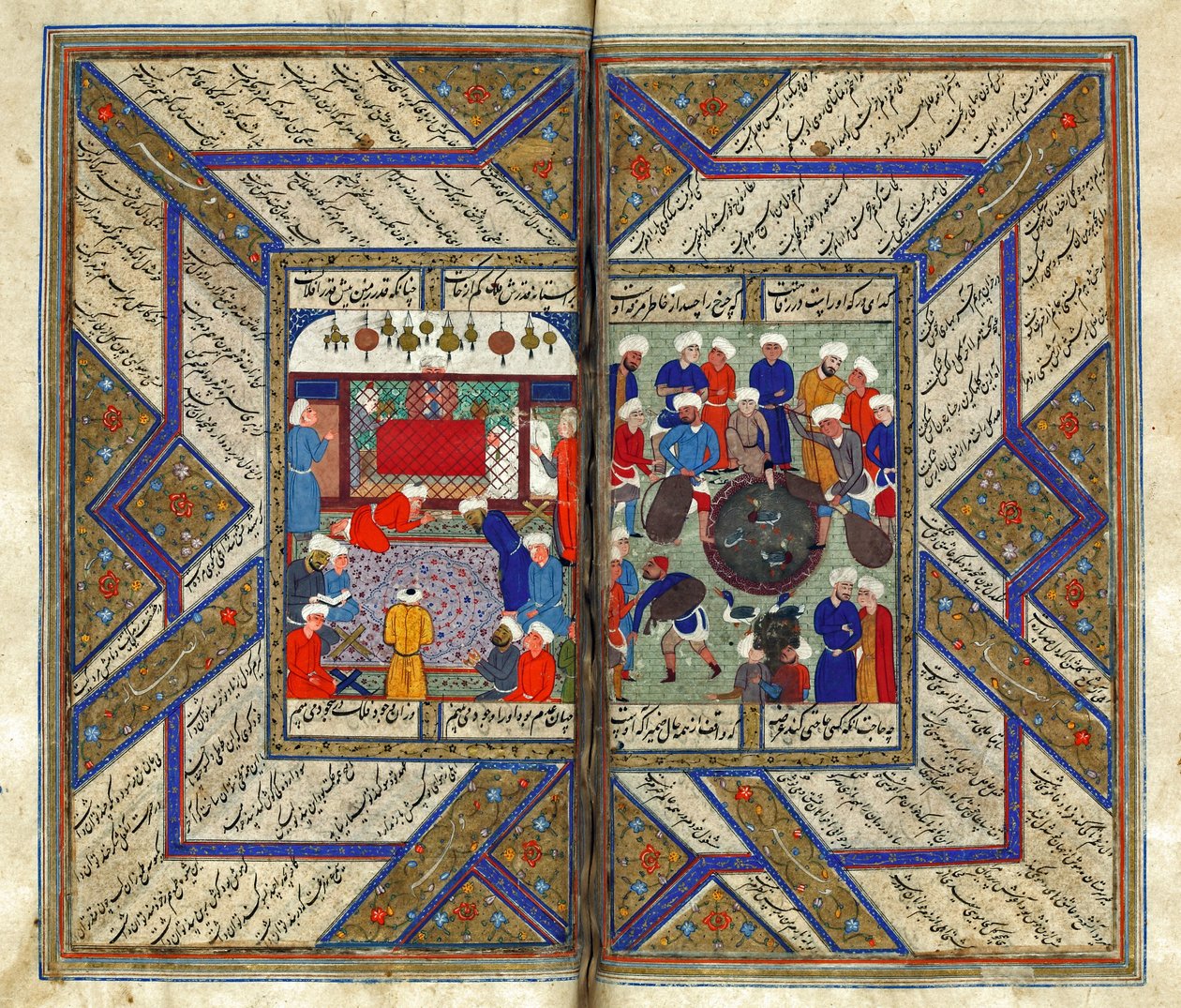 Bønner i en moske af Iranian Master