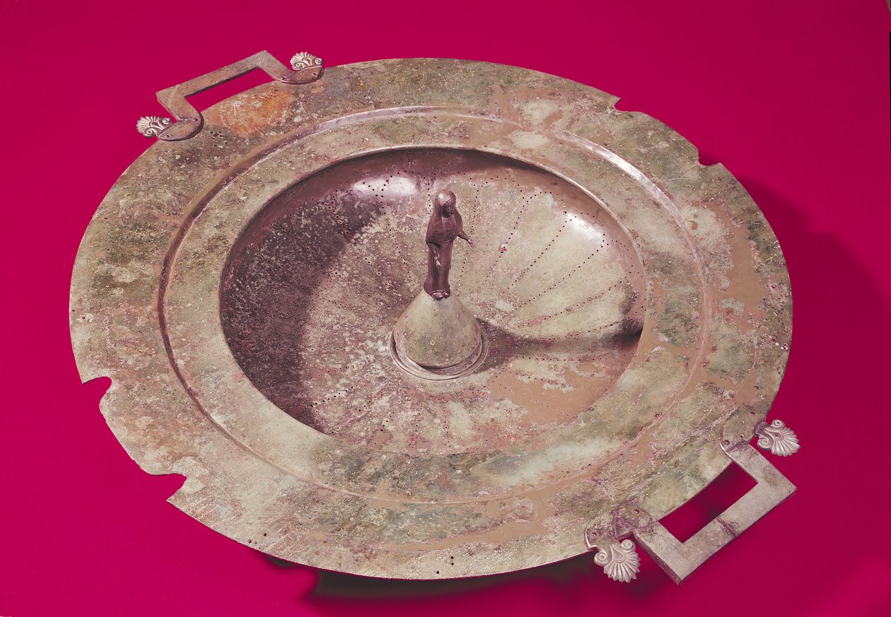 Låg af et krater, fra Vix-prinsessens grav (bronze) af Iron Age