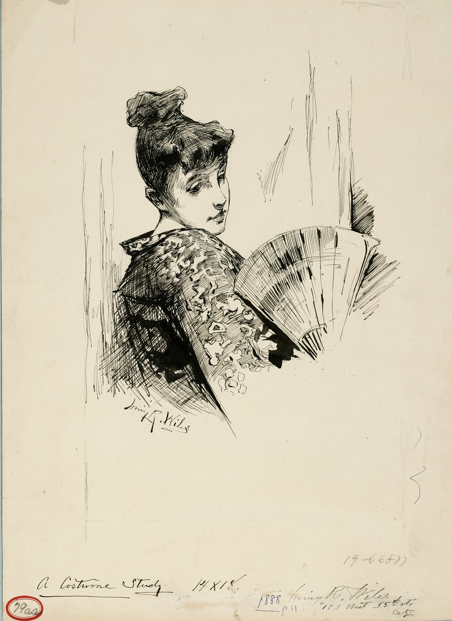 Et kostumestudie af Irving Ramsay Wiles