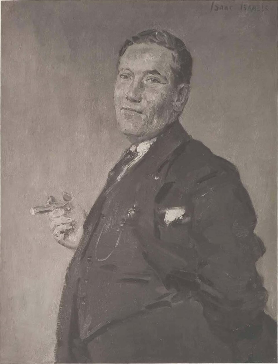Portræt af arkitekten Jan Wils.nHollandsk: Portræt af arkitekten Jan Wils.n af Isaac Israels