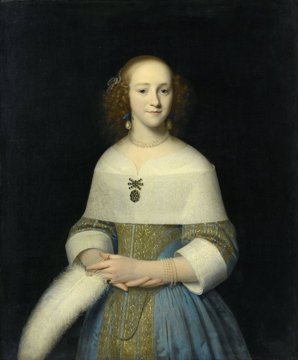 Portræt af en ung dame, 1656 af Isaac Luttichuys