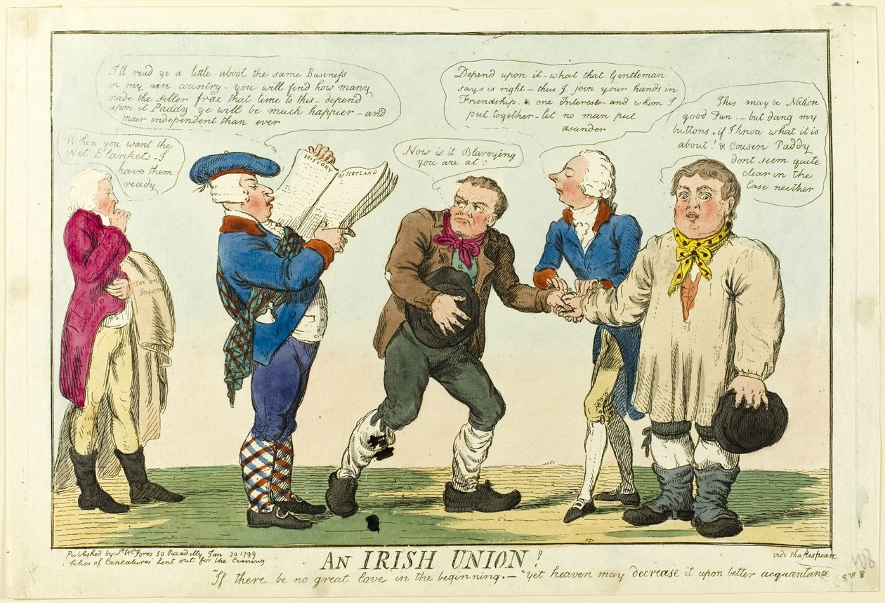 En irsk union! af Isaac Cruikshank