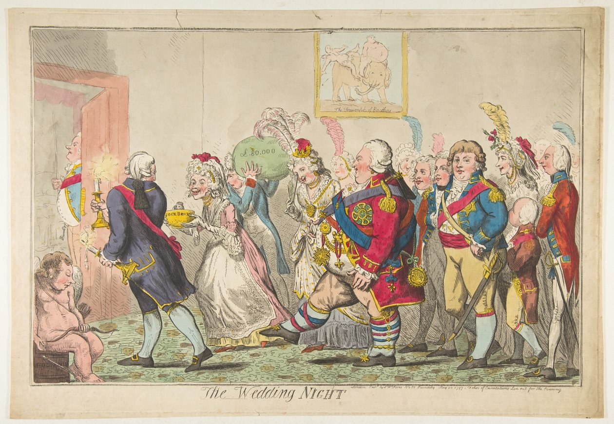 Bryllupsnatten den 20. maj 1797. af Isaac Cruikshank