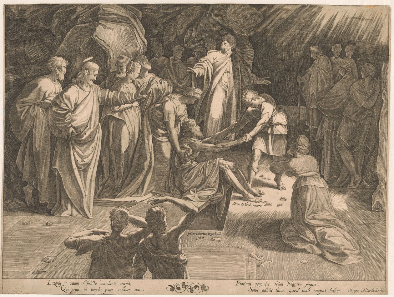 Opdragelse af Lazarus af Isaac Duchemin