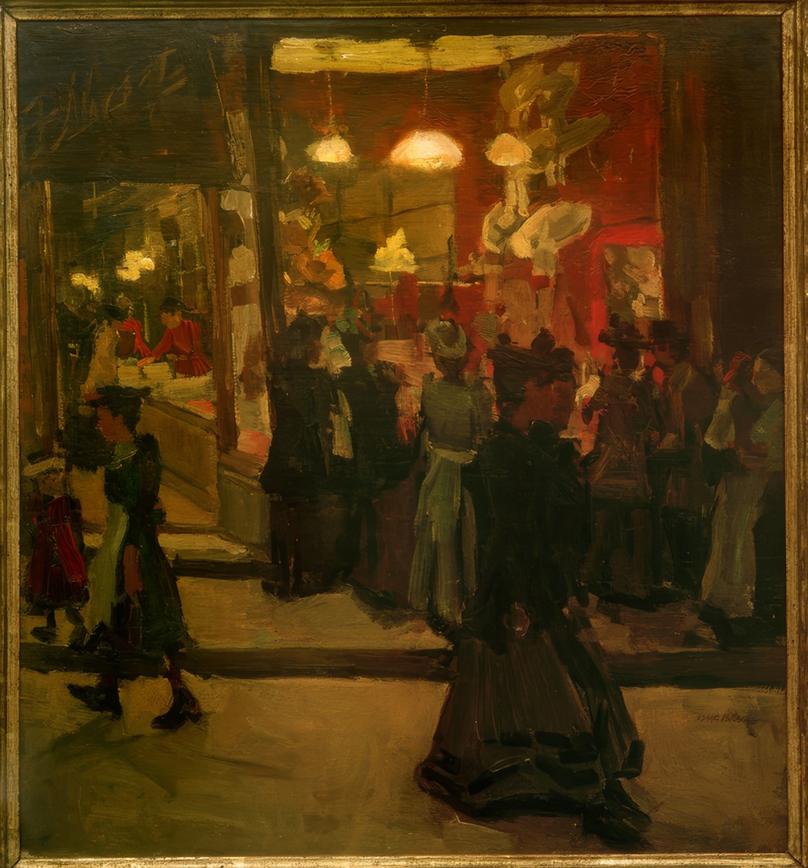 Hutgeschäft Mars i Amsterdam af Isaac Israels