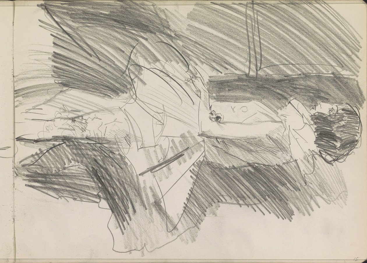 Stående danser, i profil af Isaac Israels