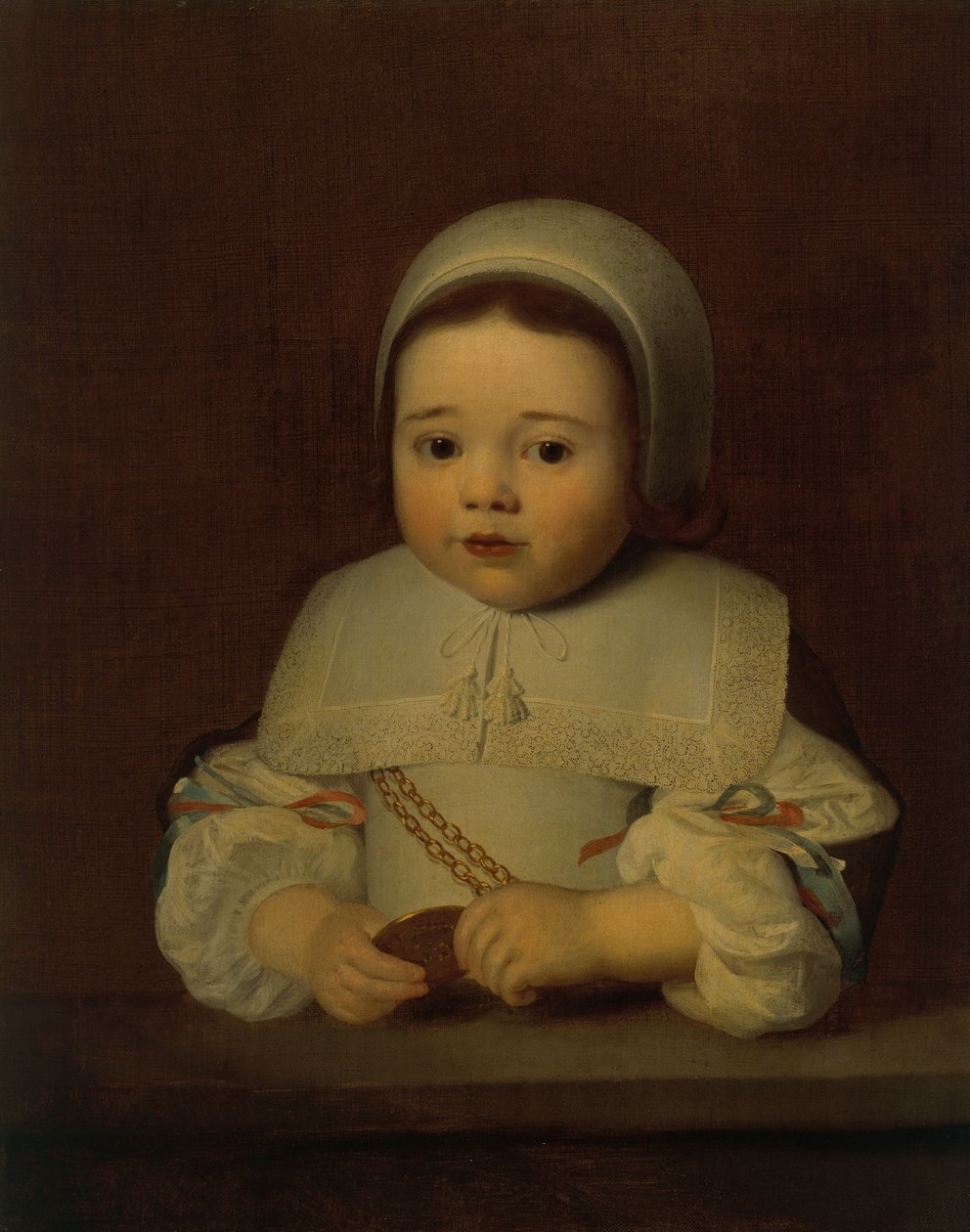 Portræt af barn af Isaac Luttichuys