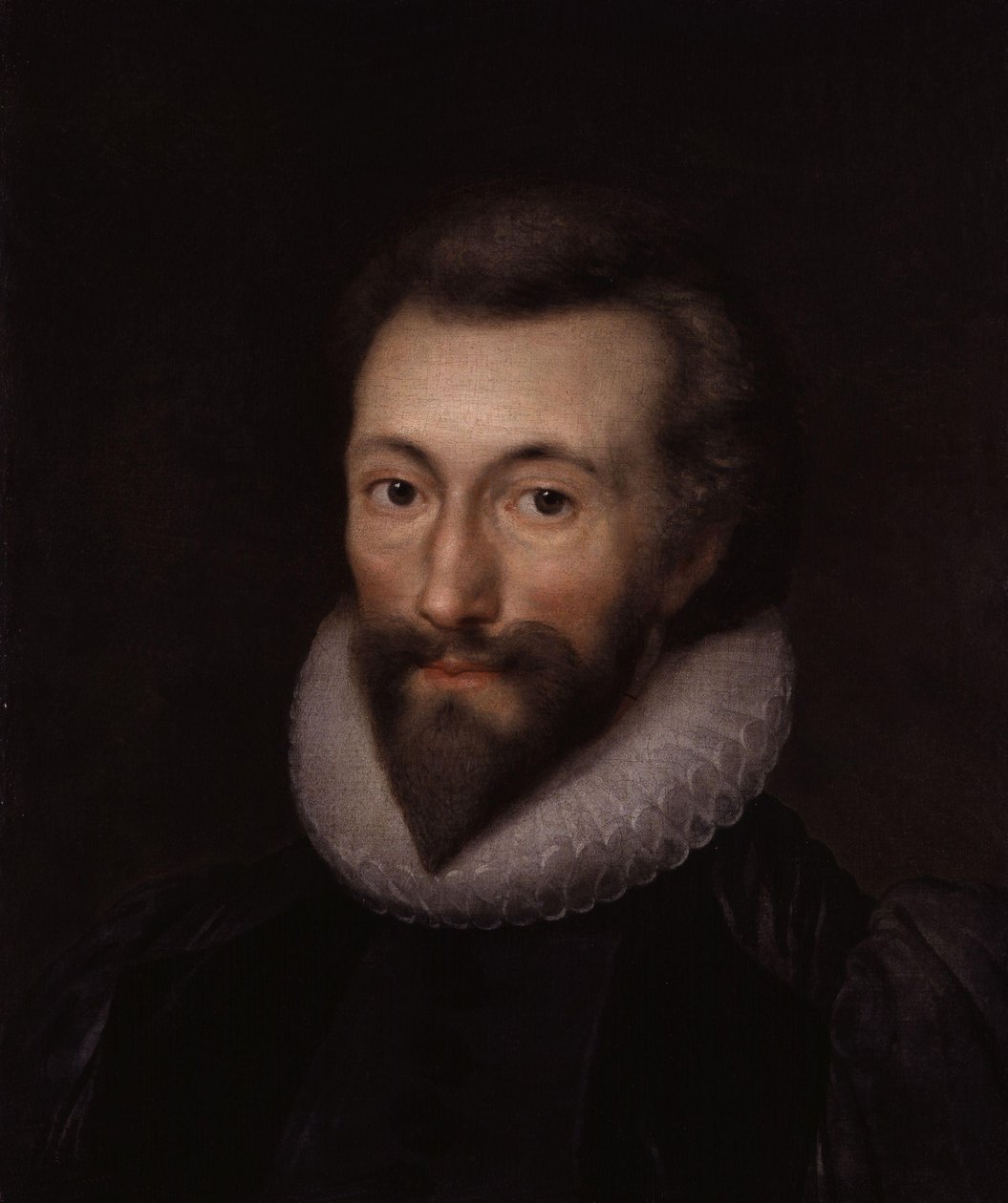 Portræt af John Donne af Isaac Oliver