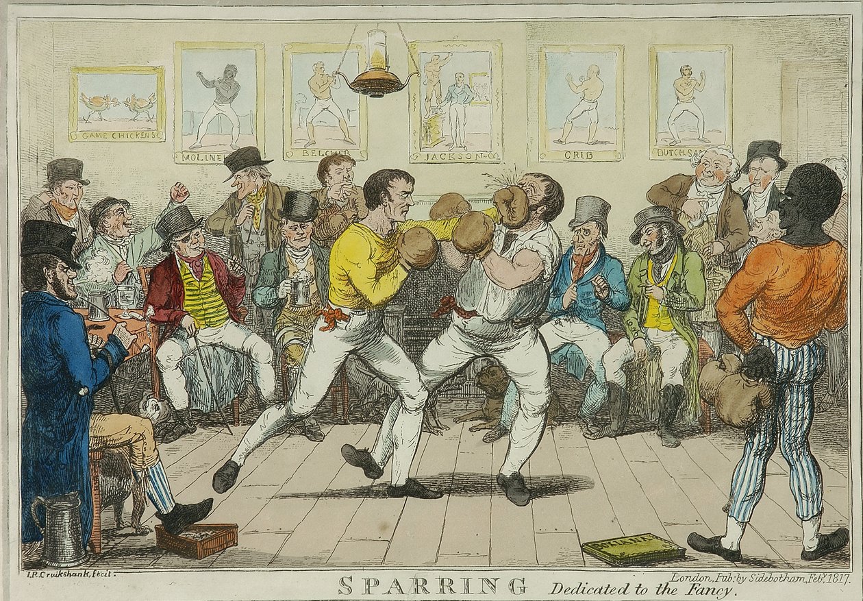 Sparring af Isaac Robert Cruikshank