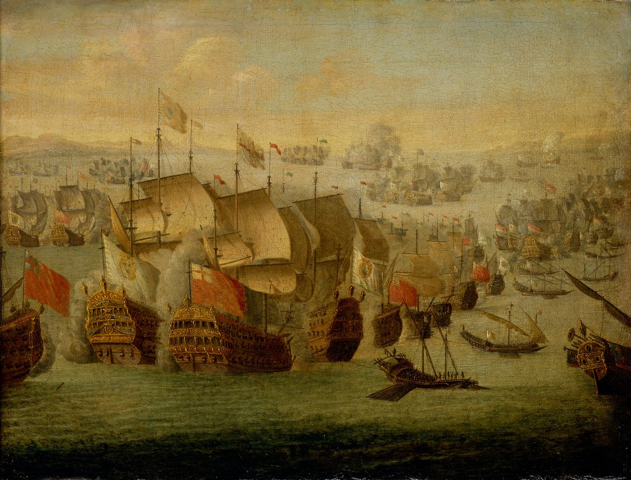 Slaget ved Malaga af Isaac Sailmaker