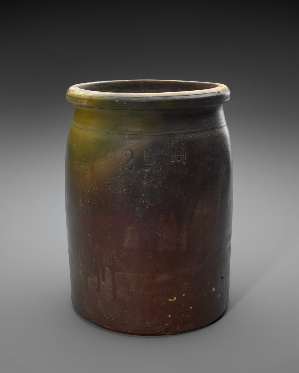 Crock, ca. 1873-1882 (slipglaseret stentøj) af Isaac Suttles Pottery