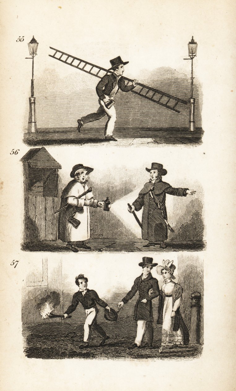 The Lamplighter, Watchman og Link-boy af Isaac Taylor