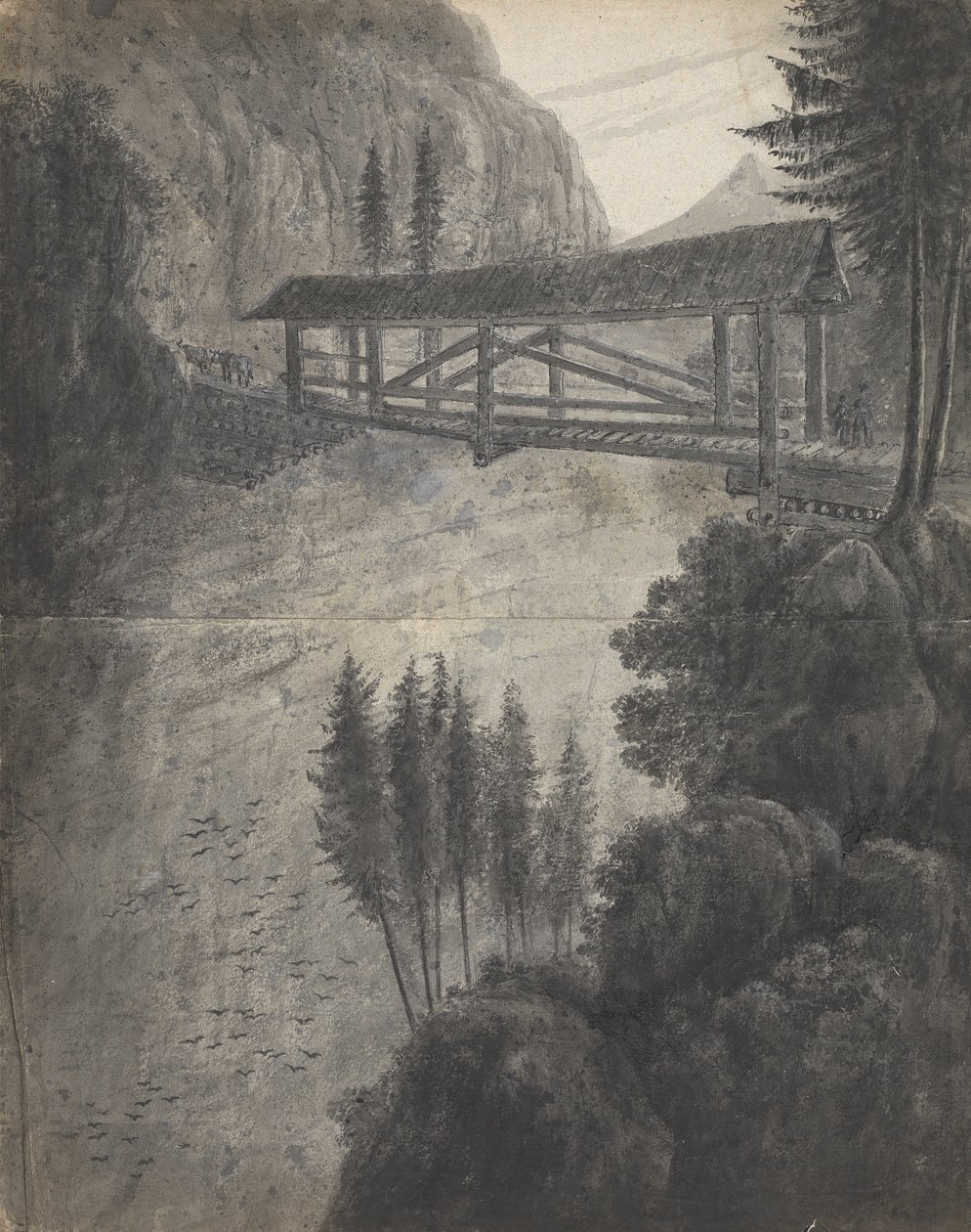 Grisons/ Ser til Glarnisch (Schweiz) bjerge af Isaac Weld
