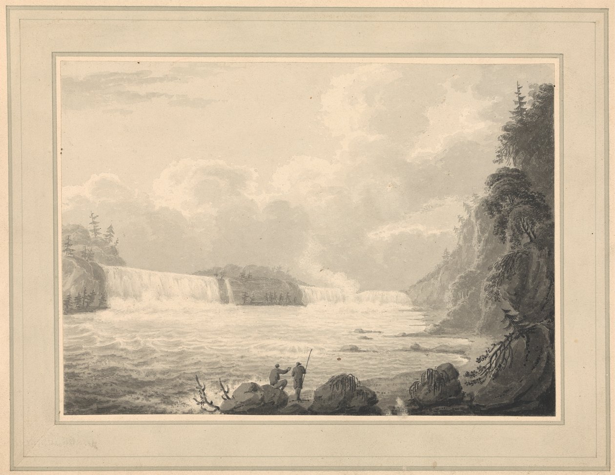 Udsigt over Niagara-faldene af Isaac Weld