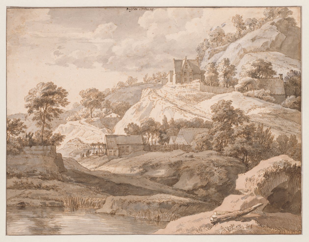 Udsigt nær Orleans af Isaac de Moucheron