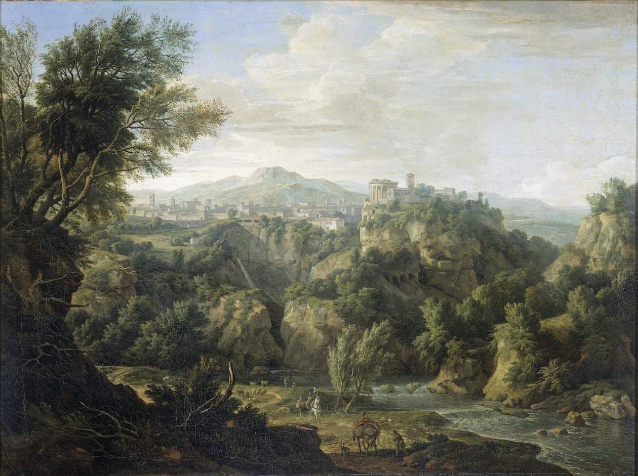Udsigt over Tivoli af Isaac de Moucheron