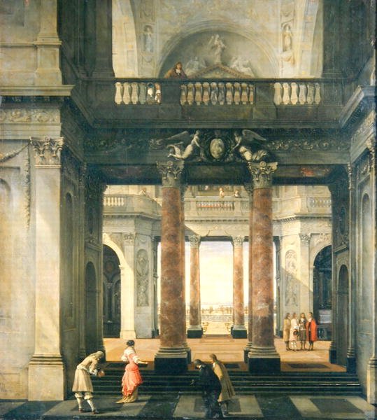 Sal i et palads af Isaac van Nickele