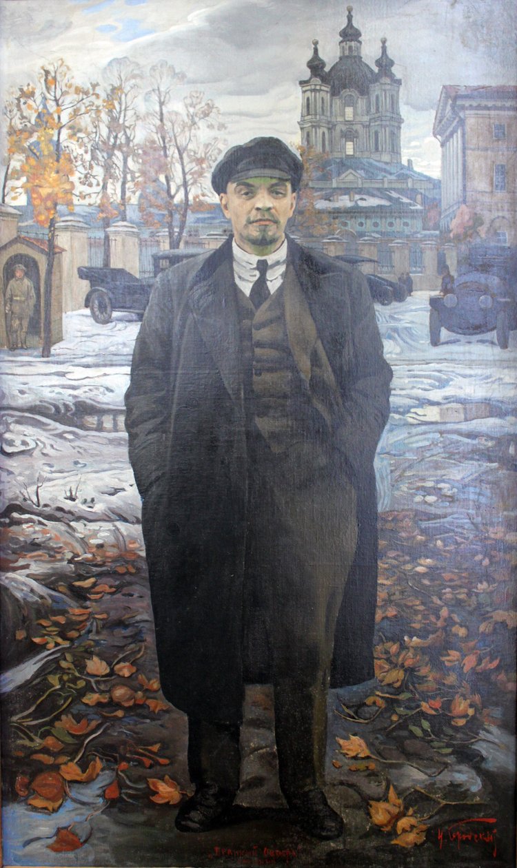 Oktober i SmolnynTysk: oktober i Smolnyn: n af Isaak Israilevich Brodsky