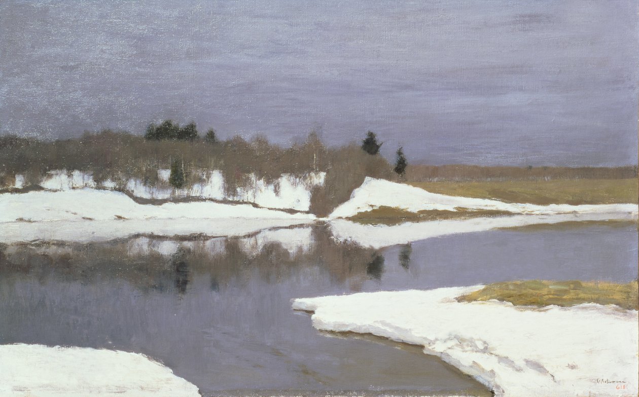 Tidligt forår, 1898-99 af Isaak Ilyich Levitan