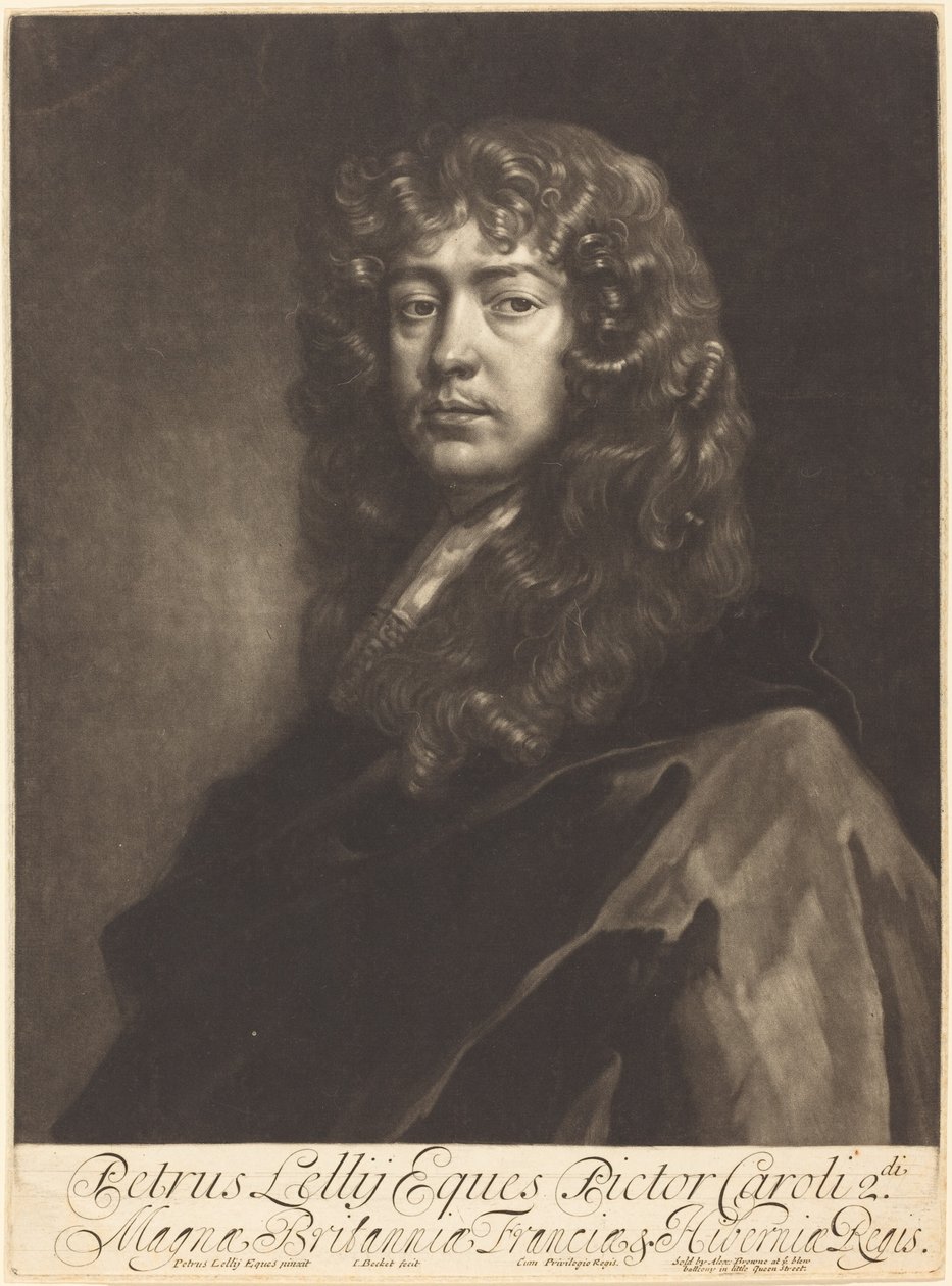 Sir Peter Lely af Isaak Beckett after Sir Peter Lely