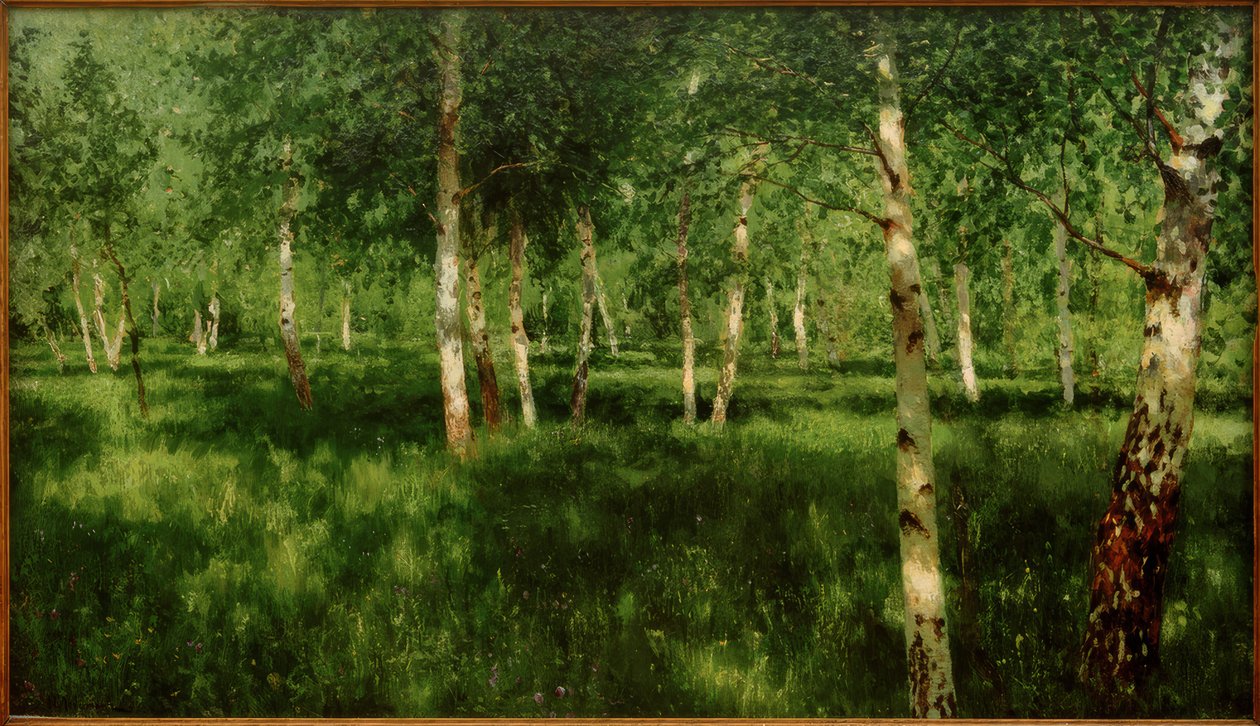 Birkenhain af Isaak Ilyich Levitan