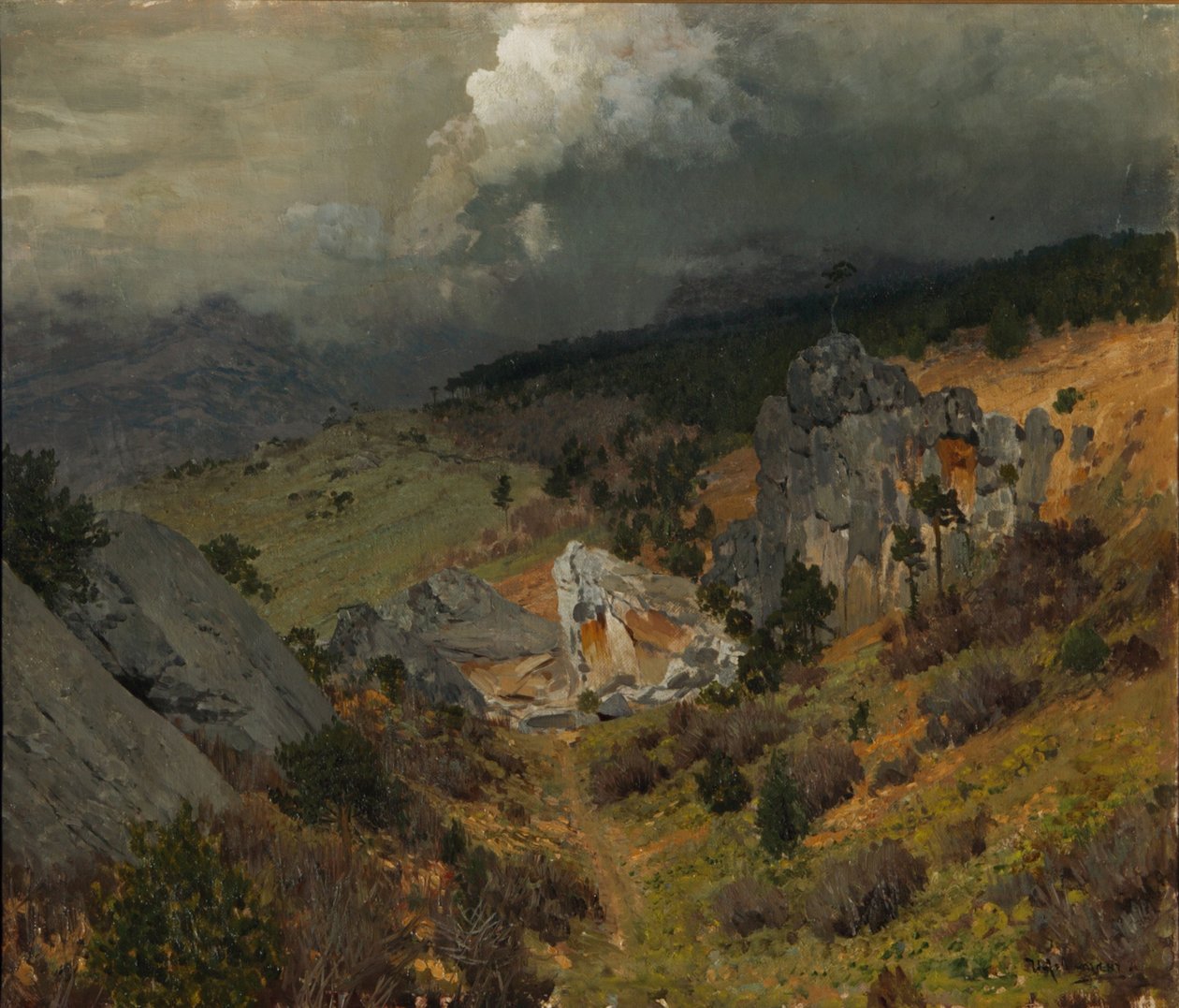 I Krim-bjergene, 1886 af Isaak Ilyich Levitan