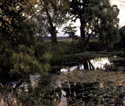 Den tilgroede Dam af Isaak Ilyich Levitan