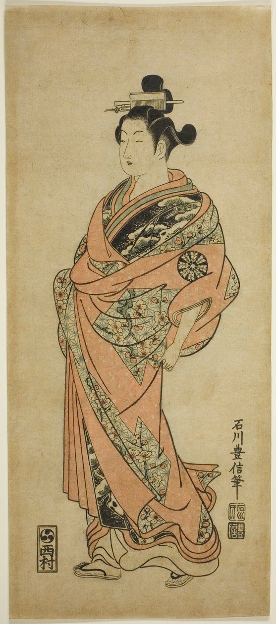 Skuespilleren Nakamura Tomijuro I af Ishikawa Toyonobu