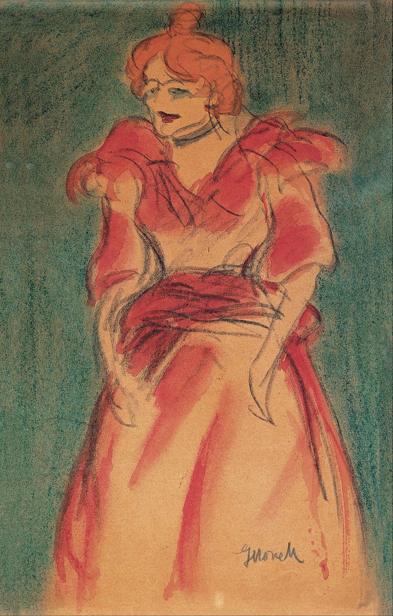 Cabaret-sangerinde af Isidre Nonell