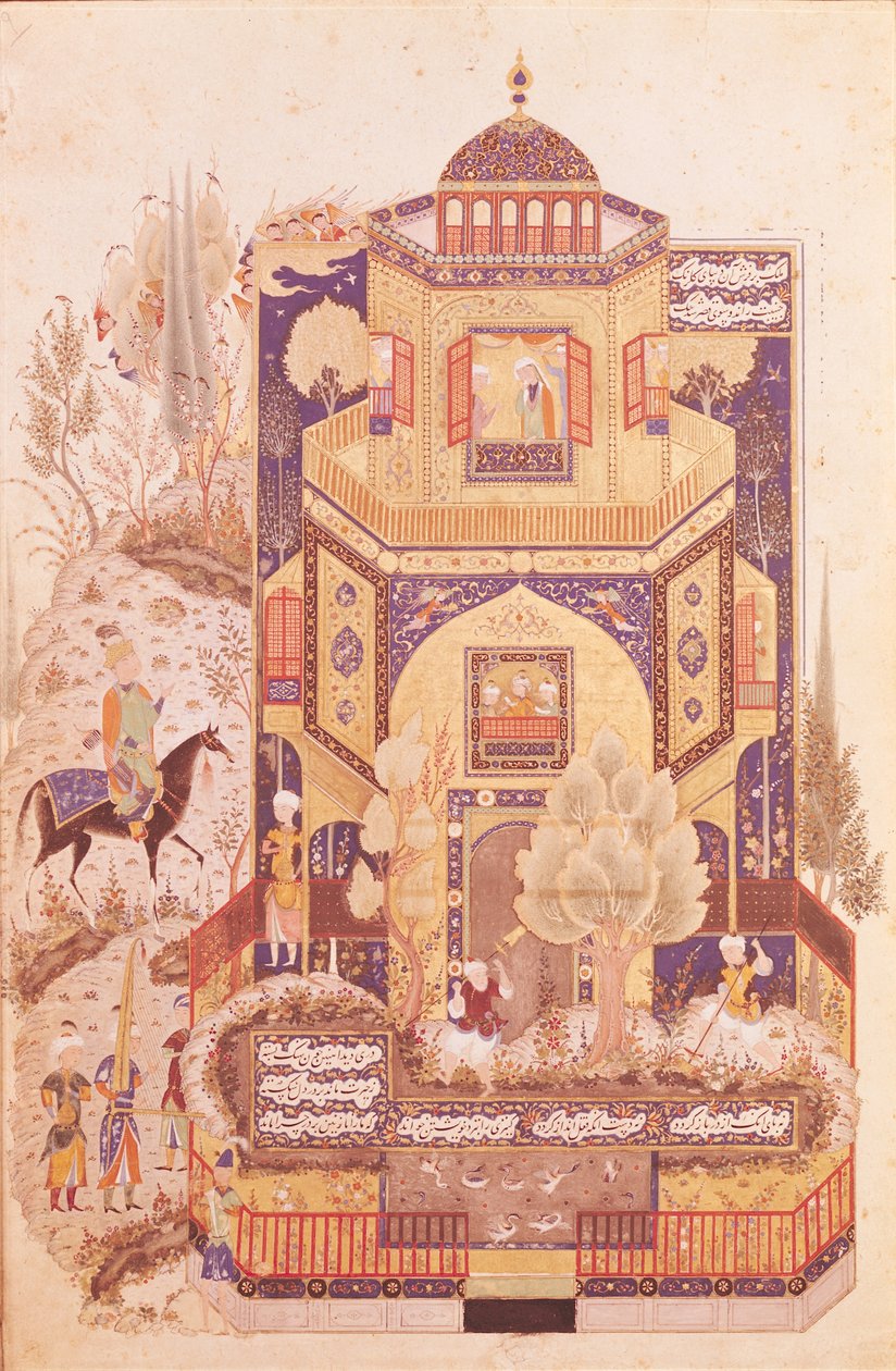 Khusrau foran Shirin Palace, fra 