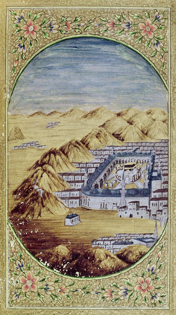 Mekka omgivet af Arafa-bjergene af Islamic School