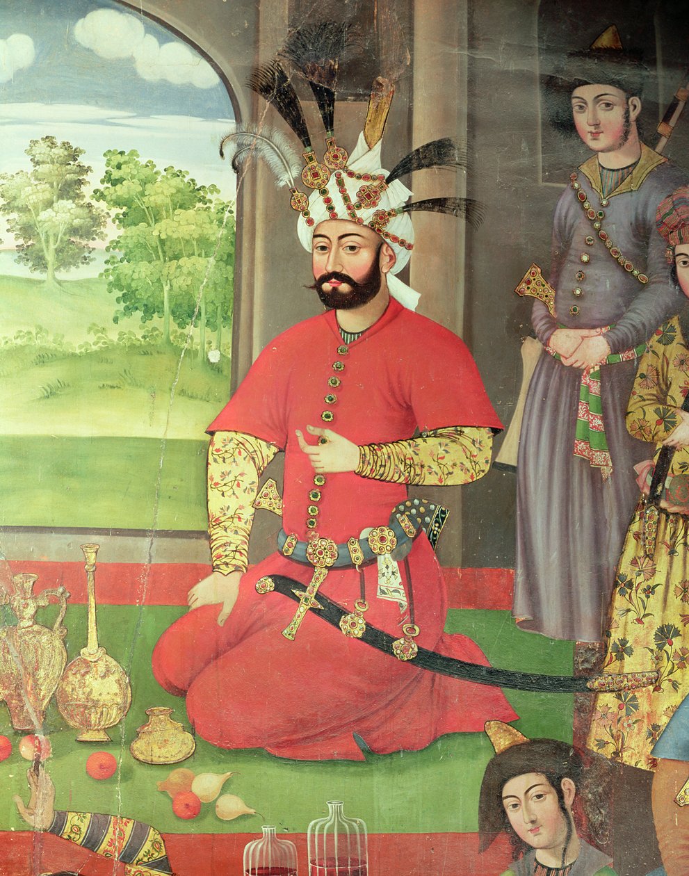 Receptionen for Grand Moghuls ambassadør ved Shah Tahmasp