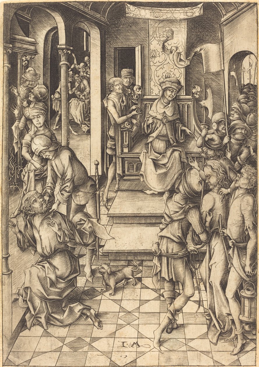 Kristus før Annas, ca. 1480. af Israhel van Meckenem