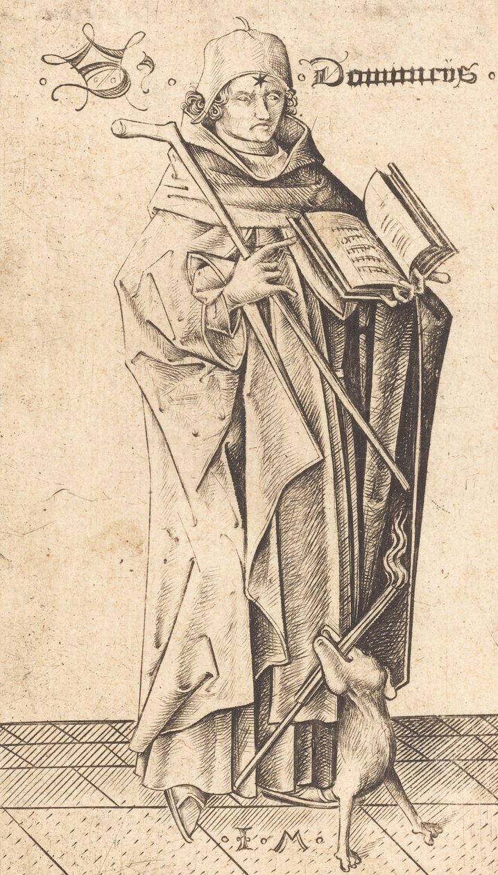 Saint Dominic, ca. 1470. af Israhel van Meckenem