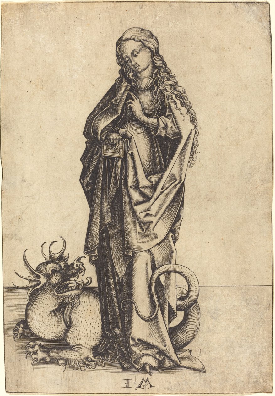 Saint Margaret, ca. 14801490. af Israhel van Meckenem