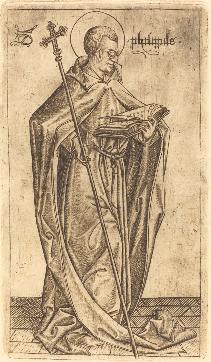 Sankt Filip, ca. 14701480. af Israhel van Meckenem