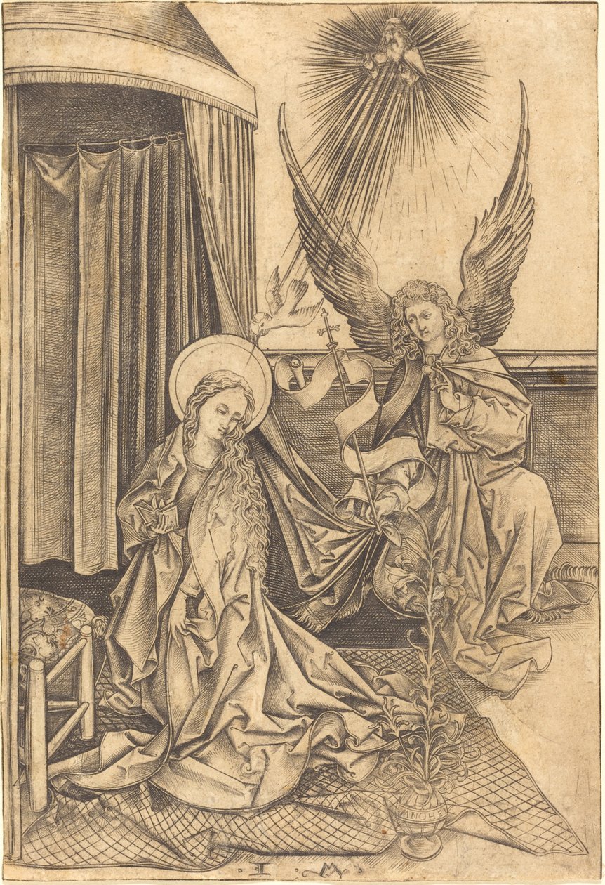 Bebudelsen, ca. 14801490. af Israhel van Meckenem