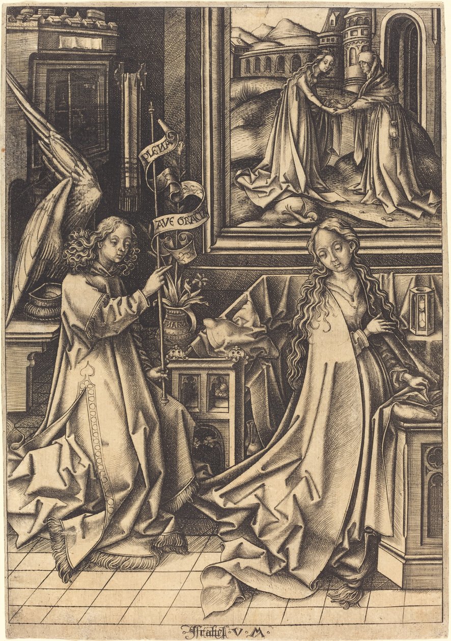 Bebudelsen, ca. 14901500. af Israhel van Meckenem