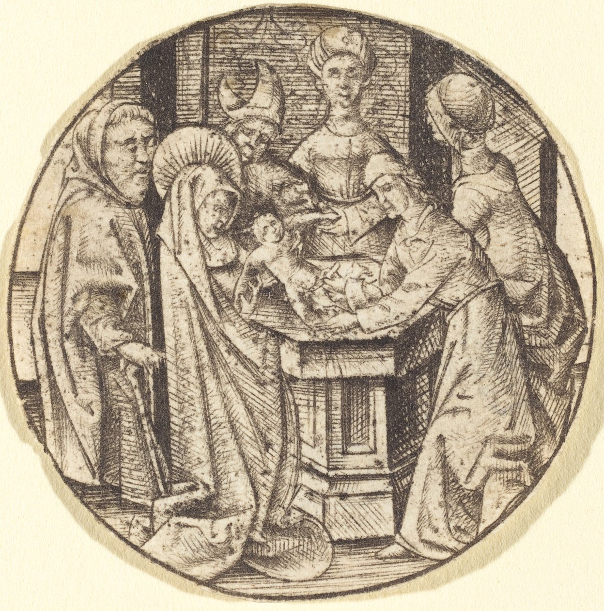 Omskærelsen, ca. 14701480. af Israhel van Meckenem