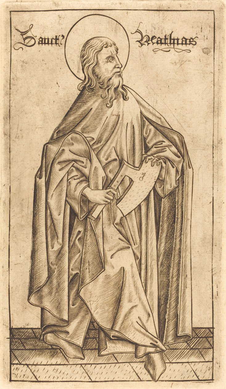 Sankt Matthias (?) af Israhel van Meckenem after Master E.S.